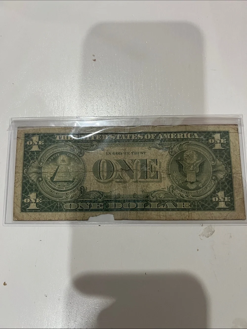 1935 H One Dollar with “In God We Trust” motto